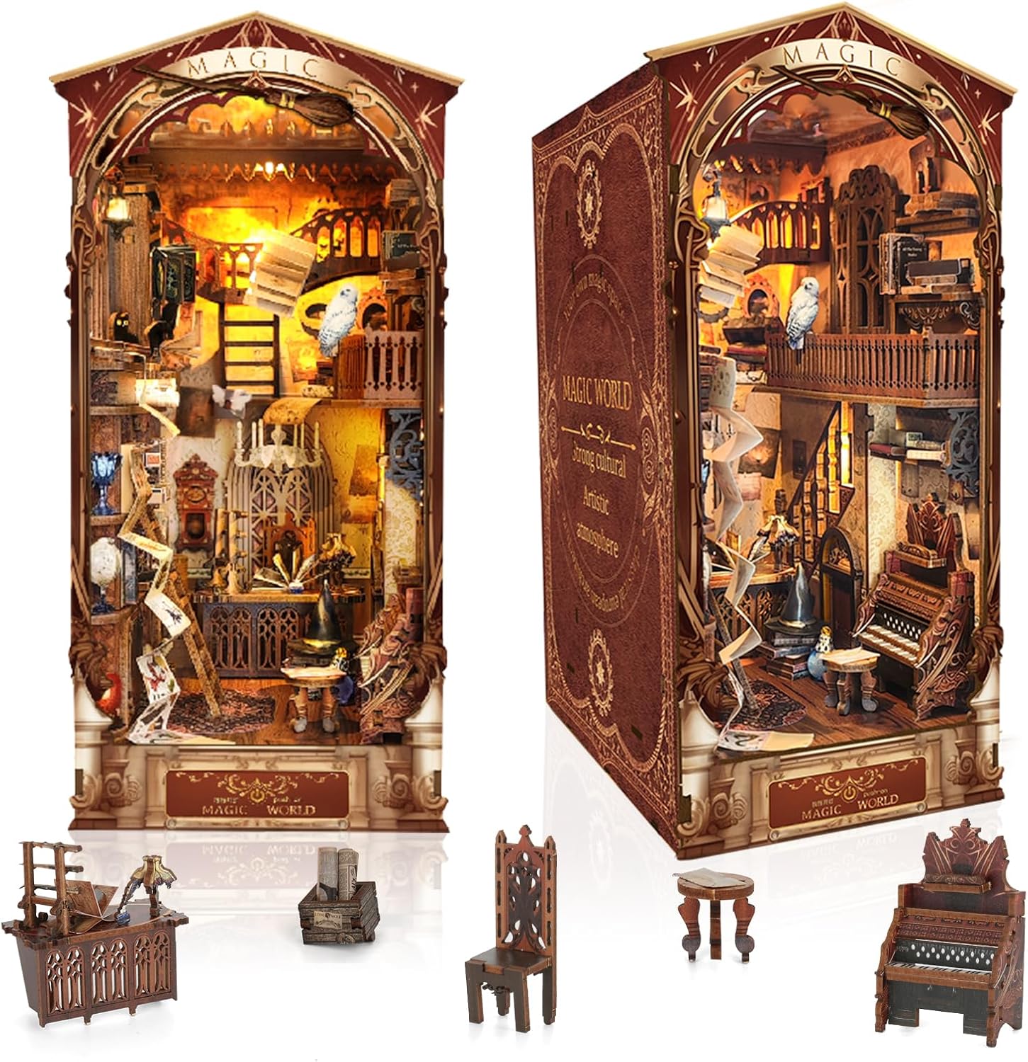 DIY Book Nook Kit Magic Store Dollhouse 3D Puzzle