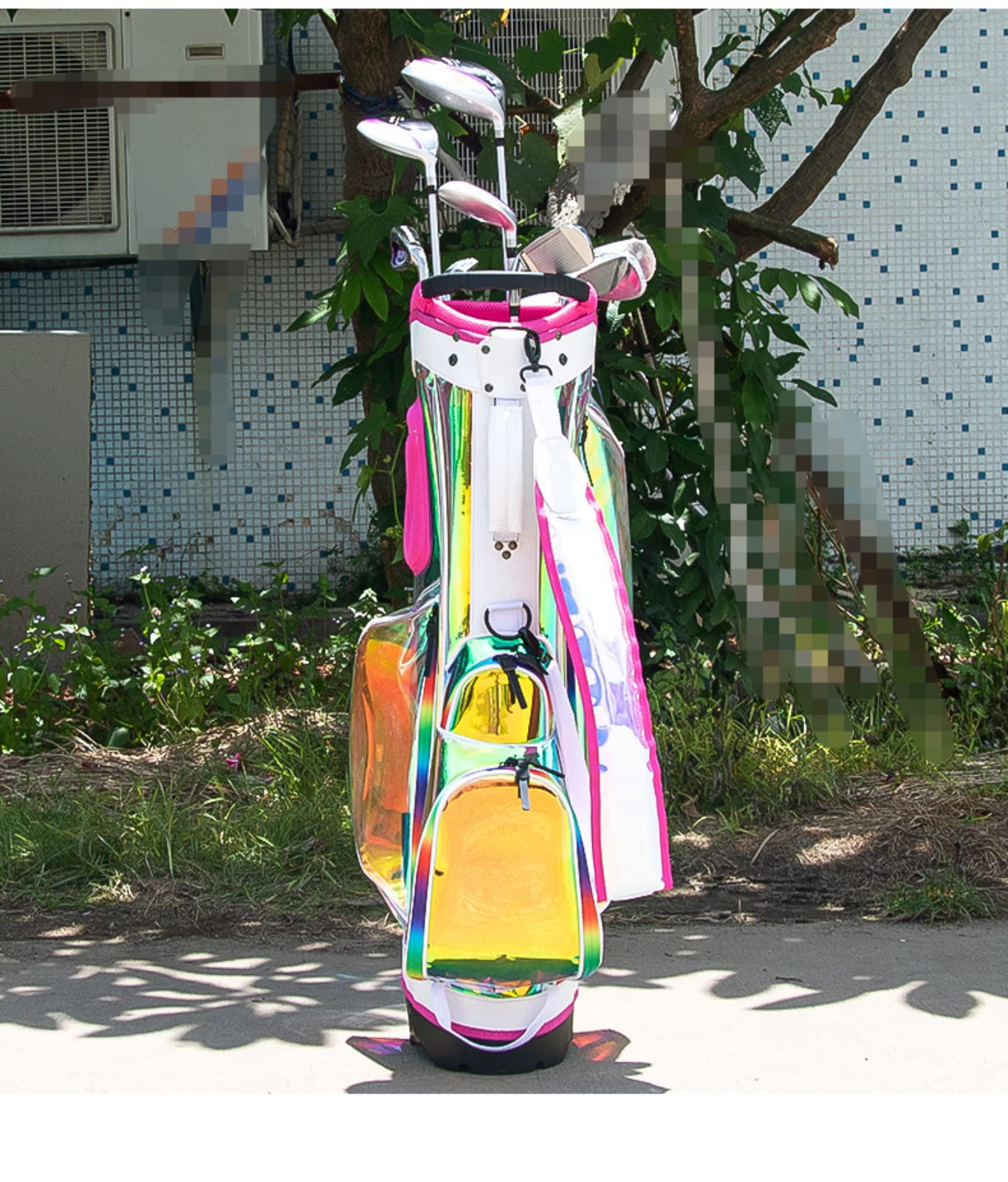 Amazon | Golf Club Bag 透明なカラフルな光レーザー レディースゴルフ