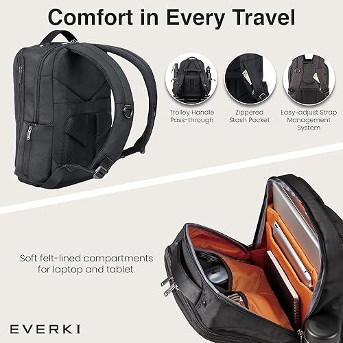 Miniatura 4 de EVERKI Studio - Mochila expandible para laptop para hombres y mujeres, mochila de negocios y viajes, mochila de mano para oficina y viajes, mochila