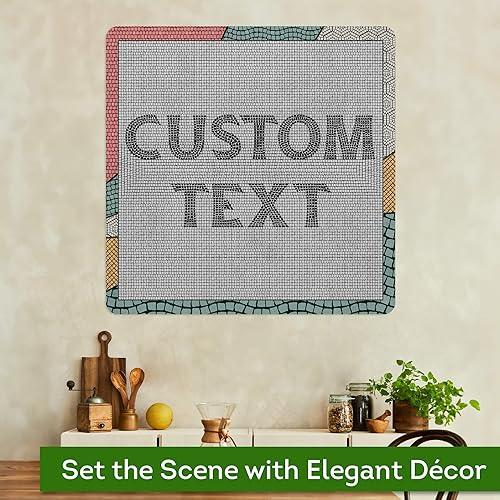 Miniatura 537 de My Sign Center - Letrero personalizado, 11 colores de fuente, 13 estilos de fuente, 4 opciones de agujero, 22 tamaños, 8 x 32 pulgadas, sin óxido,