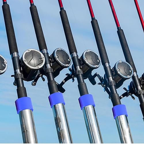 Miniatura 7 de OSTARE Protector de inserción de tubo de soporte de caña de pescar de goma negra, ajuste tubo de 2 pulgadas (1.969 in a 2.008 in) 8 piezas