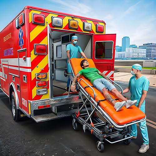 City Ambulance 911 Emergency Service - Rescue Strategy: Hospital Simulator - Ambulance Doctor Driving Games