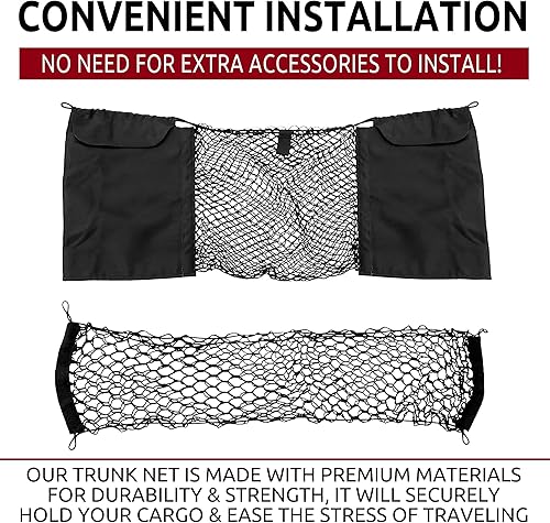 Miniatura 2 de Red de carga de malla para maletero delantero y trasero estilo sobre para Chevrolet Corvette C8 2020-2025  Accesorios de coche  Organizadores y