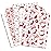Larcenciel Christmas Tissue Paper for Gift Bags, 50Pcs Classic Red White Xmas Gift Wrapping Tissue Paper, Snowflake Deer Art Packing Supplies for Holiday, New Year, Crafts Project, Party Decor,20x14In