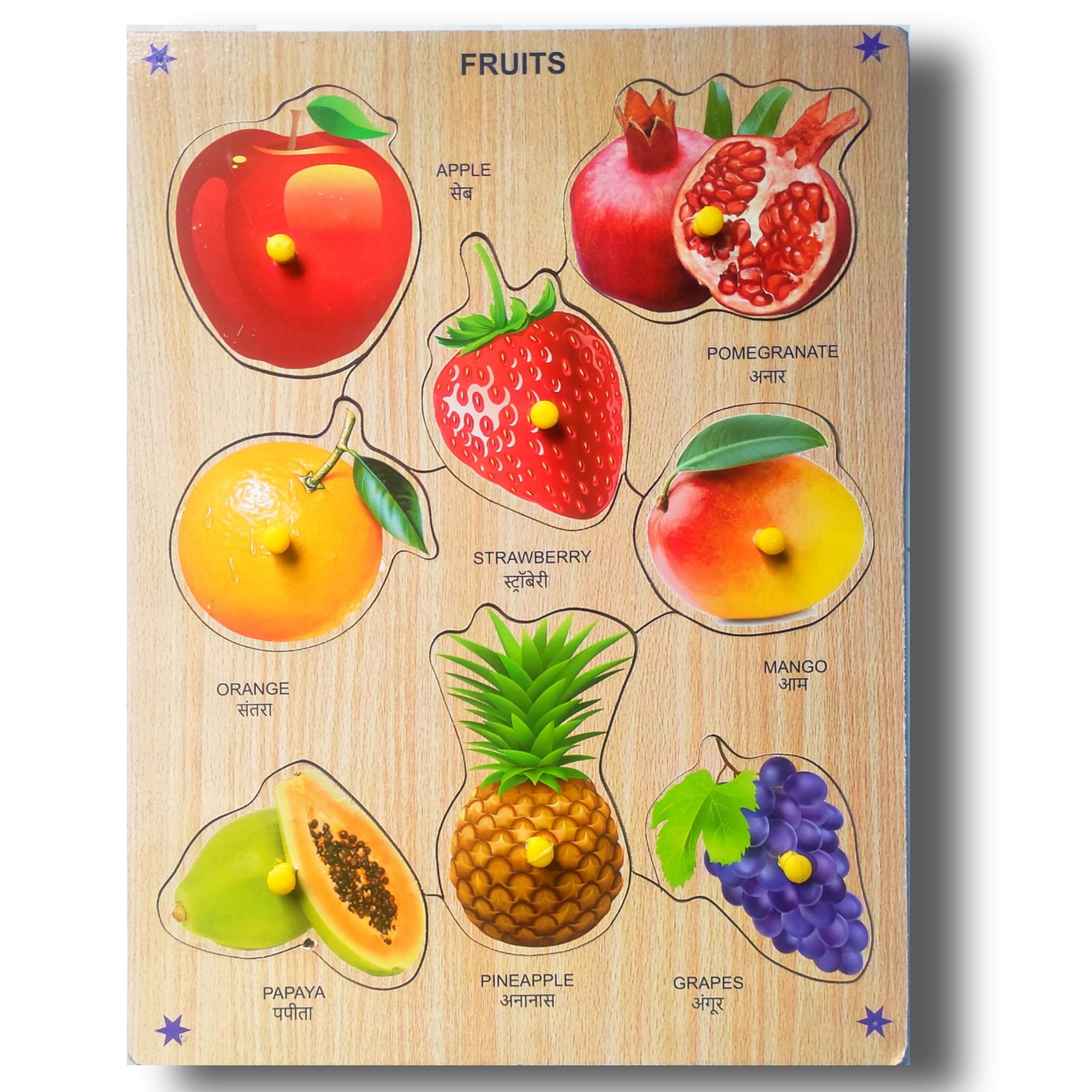 LABOCHEM 3D Wooden Fruits Puzzles Toys for Kids, Fruits Educational Learning Board Puzzle Toy (B0D2H7T8MV) Amazon Price History, Amazon Price Tracker
