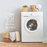 Vista 6 de Fresh Ideas Falda de cama a medida de popelín, diseño de mezcla de algodón, longitud de caída de 14 pulgadas, tamaño matrimonial, mantequilla