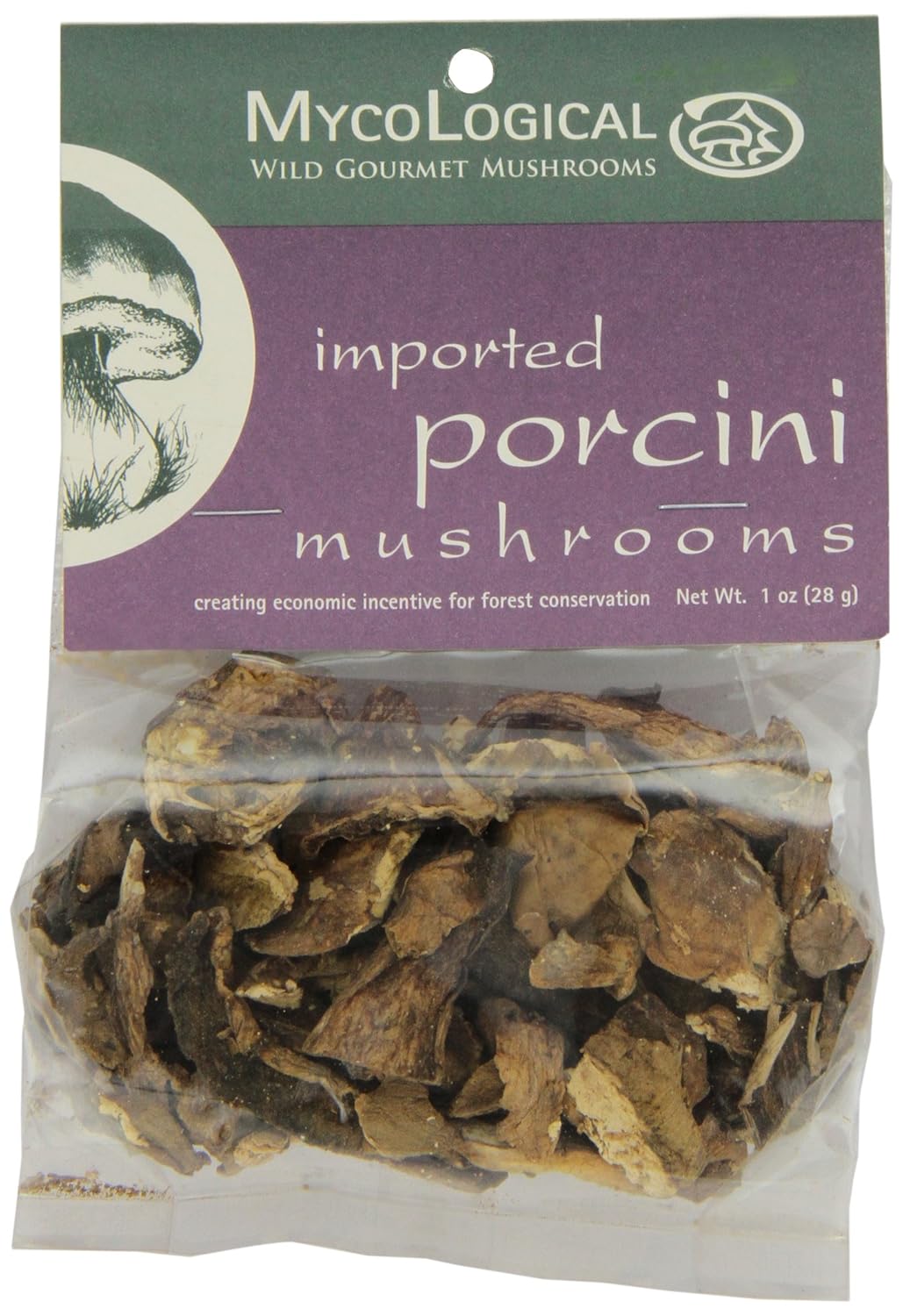 Mycological Dried Imported Porcini Mushrooms, 1 Ounce