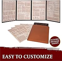 Vista 3 de DND DM Screen 5e - D&D Dungeon Master - Pantalla 3D de piel sintética con insertos personalizables, Dungeons and Dragons GM / Game Master