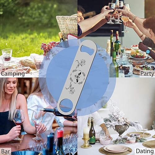 Miniatura 6 de CREATCABIN Divertido abridor de botellas, abrelatas de abeja, velocidad plana, acero inoxidable, resistente, para bar, pub, cerveza, camareros,