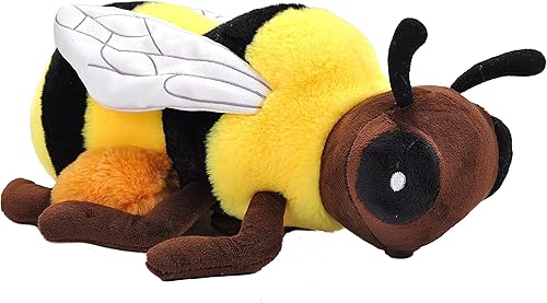 Wild Republic Ecokins, Abeja, animal de peluche, 12 pulgadas, regalo para niños, juguete de peluche, hecho de botellas de agua recicladas hiladas,