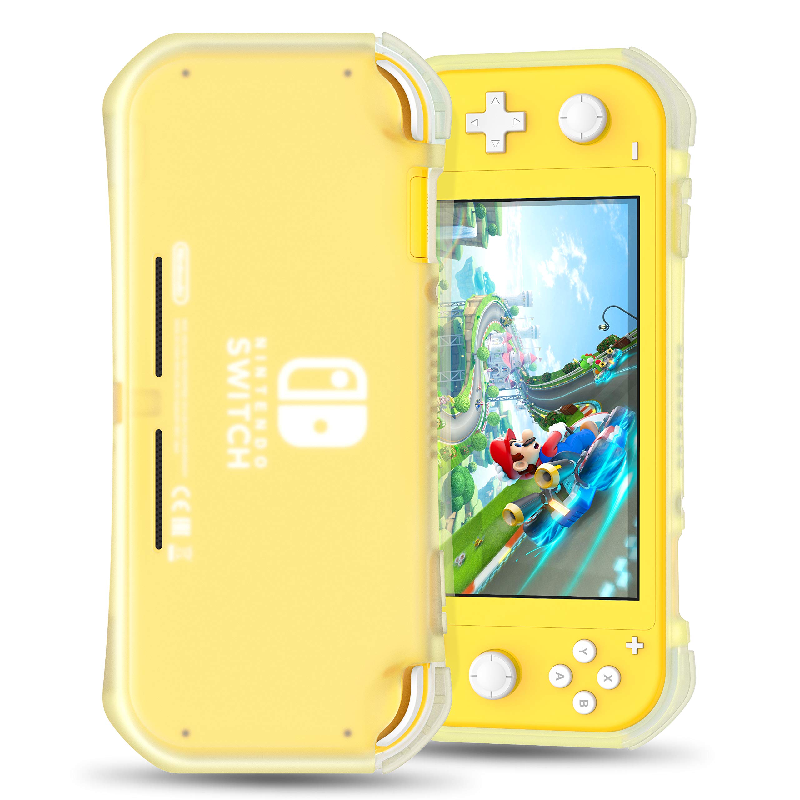 Case for Nintendo Switch Lite, Cover with All-Round Protection Anti-Scratch Shock-Absorption Design for Nintendo Switch Lite Protective Soft Clear Translucent Case Silicone Shell Console Case - Yellow