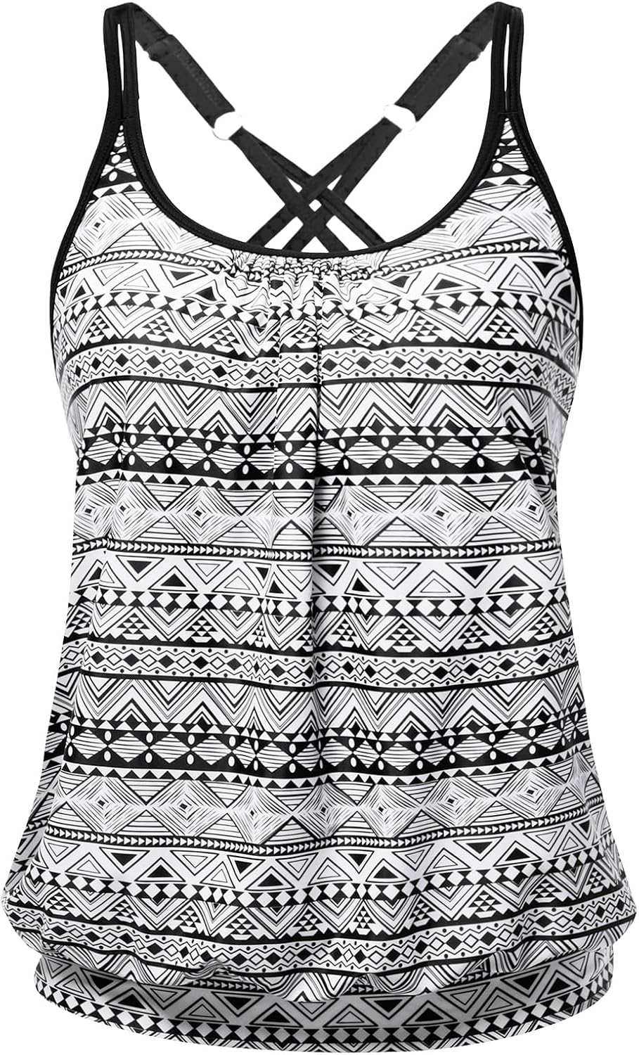 Yonique Modest Tankini Tops for Women - Loose Fit Swim Tops No Bottom