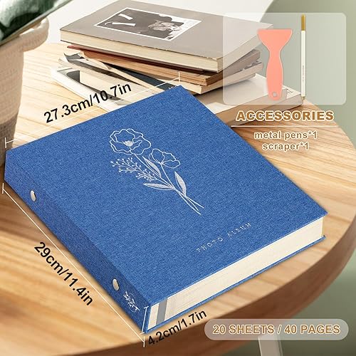 Vista 201 de Lanpn Álbum de fotos de 4 x 6 pulgadas, 600 bolsillos, cubierta de lino, álbumes de imágenes grandes con capacidad para 600 fotos horizontales