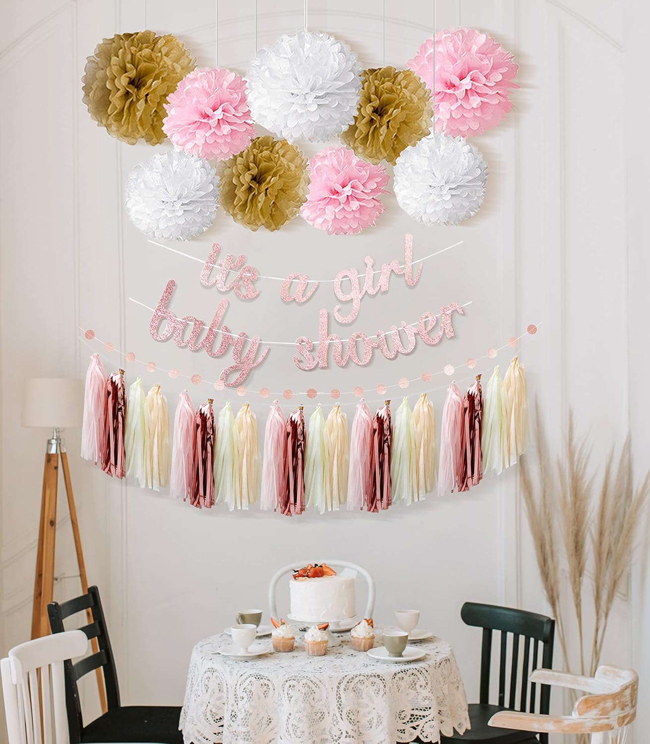 Gree Baby Shower Decorations & Rose Gold Baby Shower Decorations for Girl