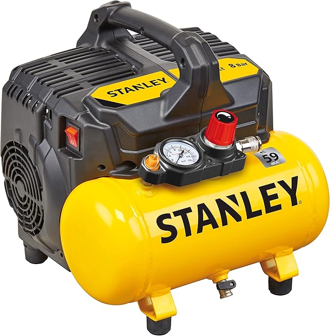 Stanley DST 100/8/6/SI 6L Silent Air Compressor Amazon.co.uk DIY & Tools
