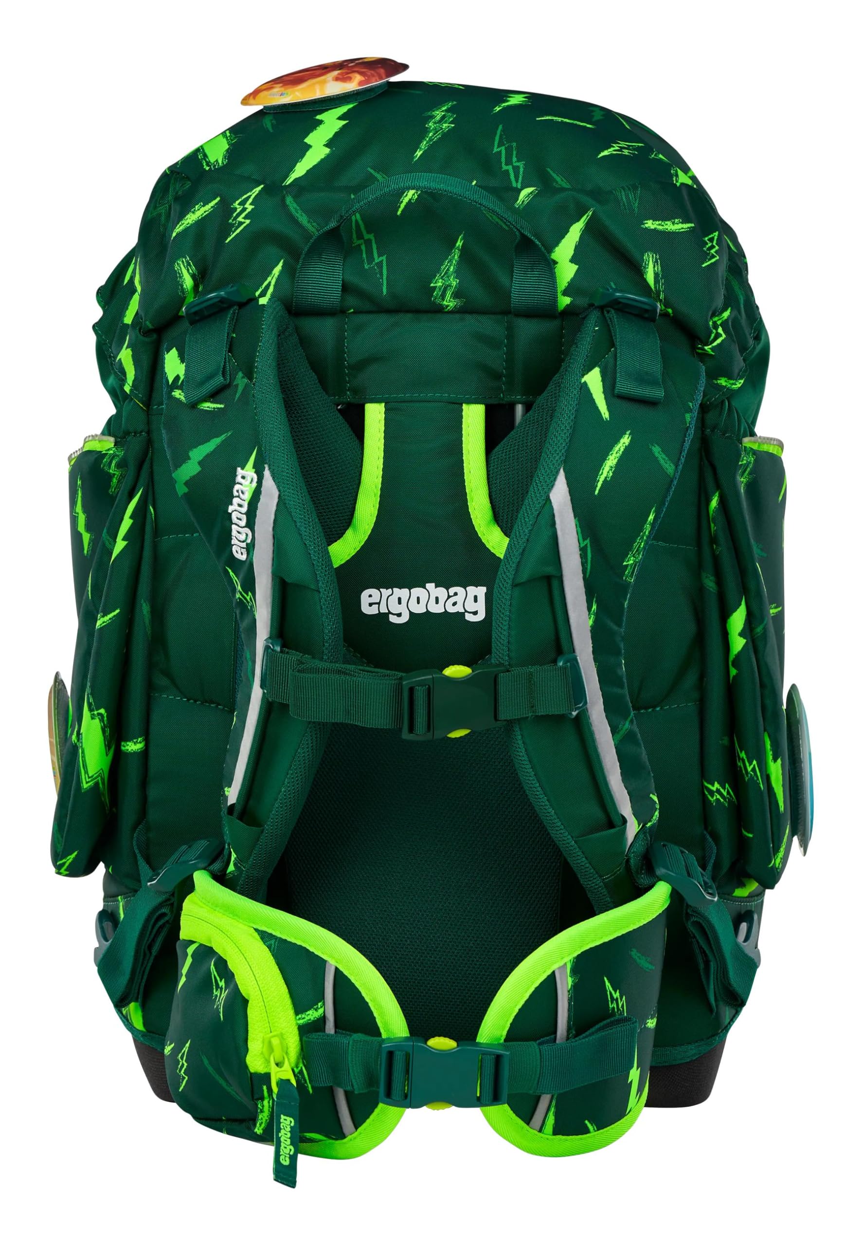 ergobag Schulranzen-Set Pack Set Bundle Bärtastisch - Grün | Ergonomischer Schulrucksack flexibel, 7-teiliges Set für die 1. Klasse Grundschule, für Mädchen und Jungen, AW25/26