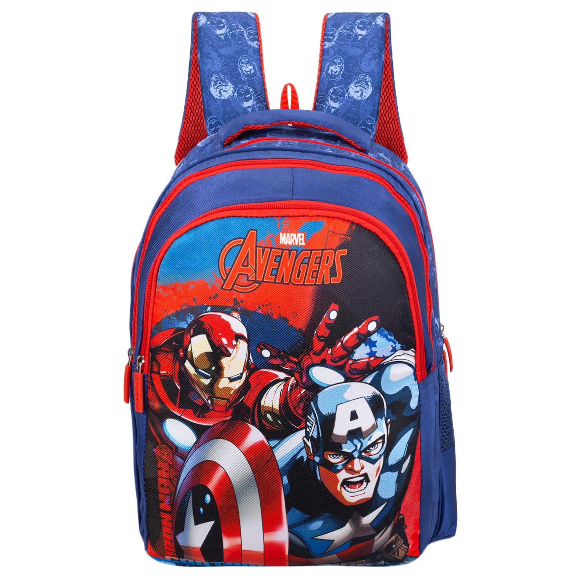 Marvel Avengers School Bag for Boys Blue 18 Inch Kids Backpack with Padded Straps-image-24