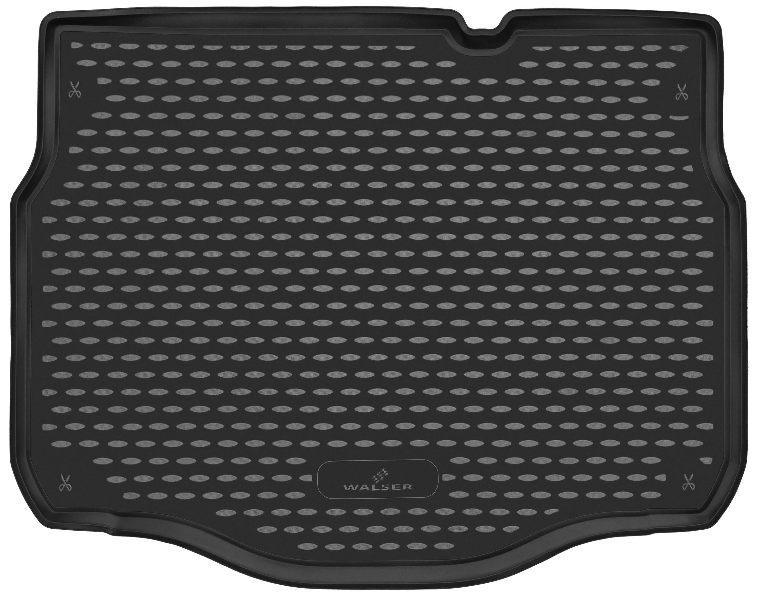 WALSER XTR Kofferraumwanne für Citroen C4 Cactus 09/2014-2018, 100% passgenaue Antirutschmatte Auto, Gummimatte Auto, Kofferraum Schutzmatte, Anti Rutsch Matte Gummi, Auto Gummimatten
