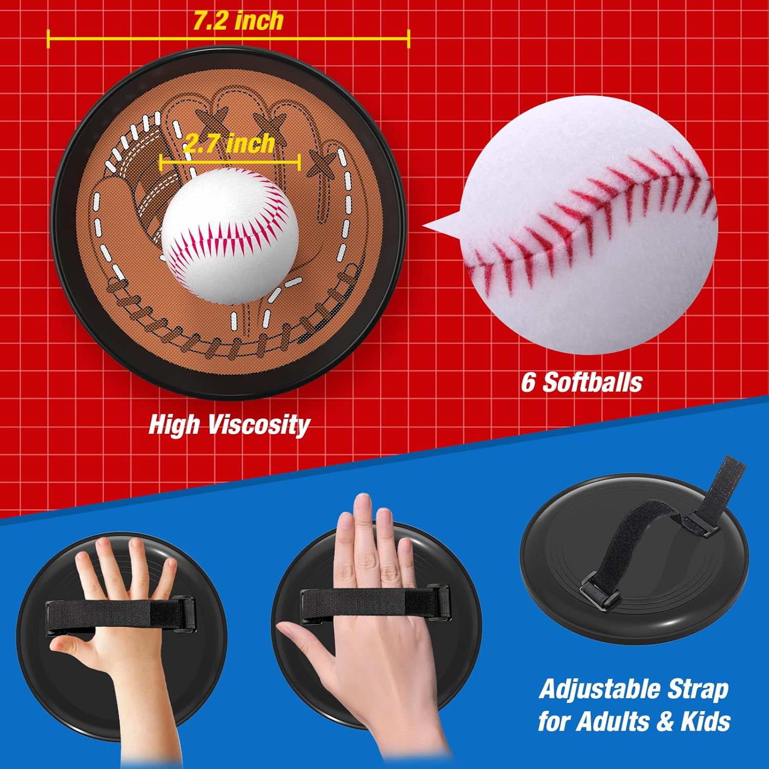 QDRAGON 4 in 1 Tball Set for Toddlers 3-5 with Toss and Catch Ball Set/ 2 Bats, Hanging Tee Ball Stand with Auto Pitching Machine, Indoor Outdoor Sport Toys Christmas Birthday Gifts for Boys Girls - Image 8