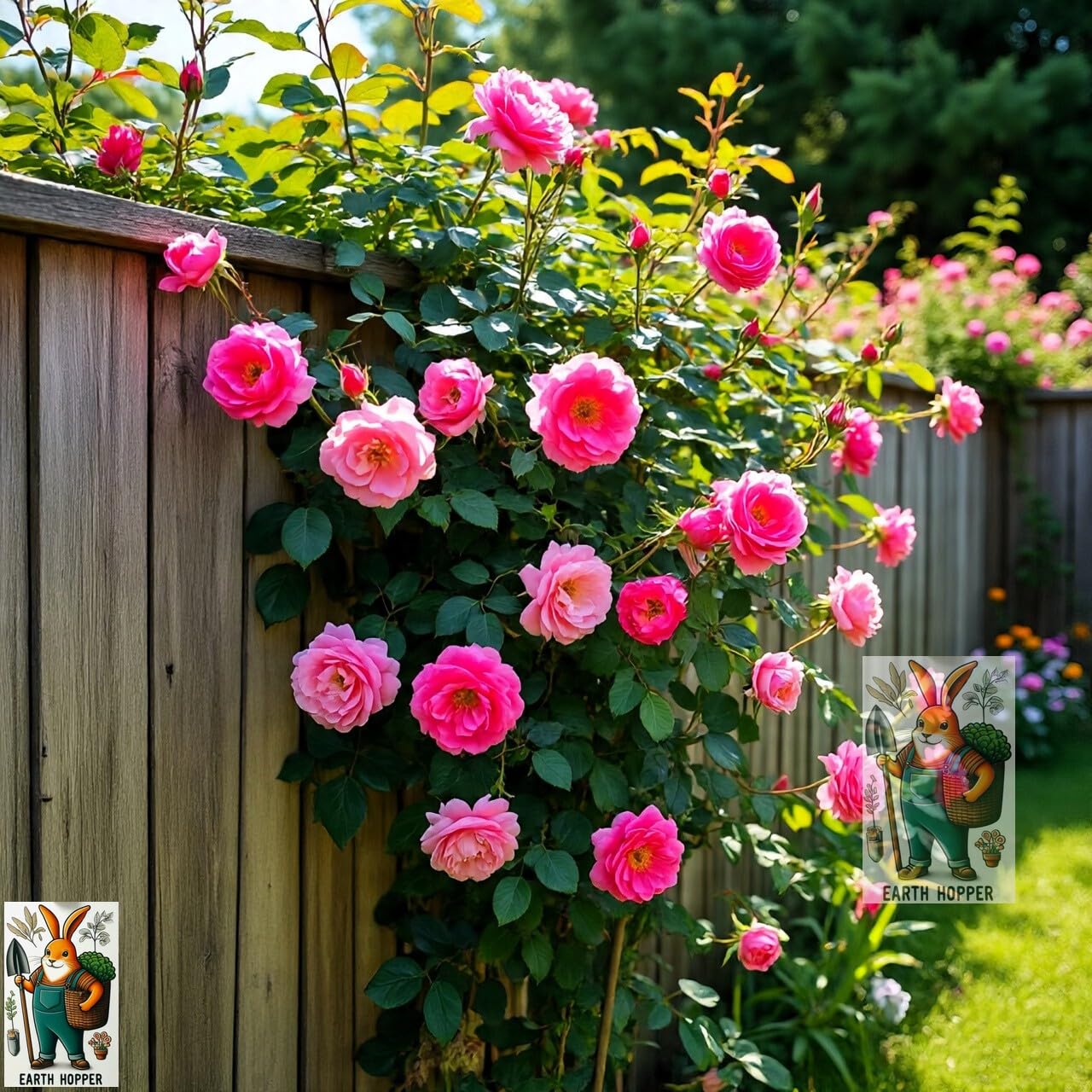 Earth Hopper Climbing Rose Hybrid Seeds Pack - Large Flowers- 70 Easy-to-Grow Seeds for Vibrant Blooms, Suitable for All Indian Climates (ALL IN ONE MIX) - Image 5 thumbnail