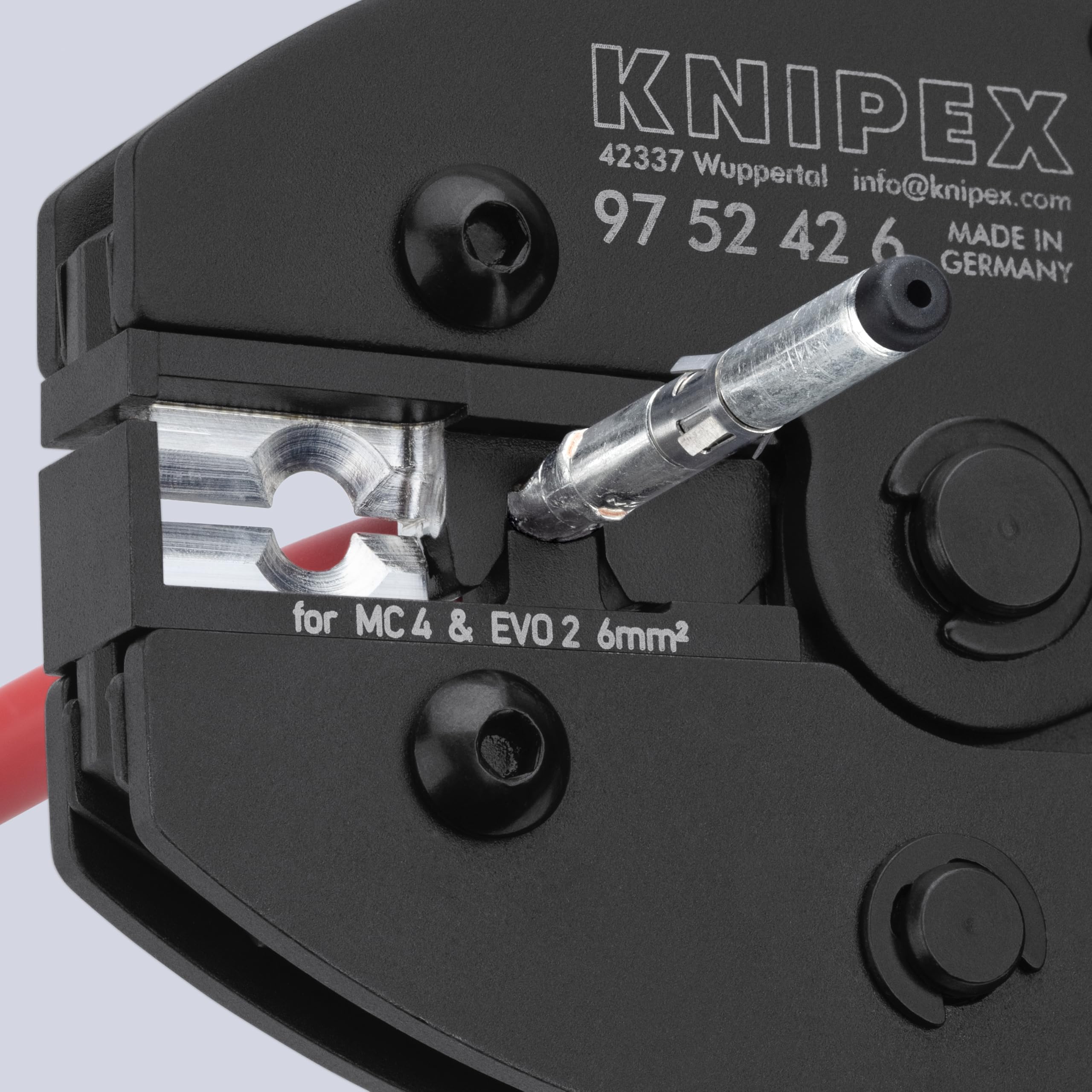 KNIPEX PreciForce Crimpzange für MC4-/MC4 Evo 2-Steckverbinder, 97 52 42 6