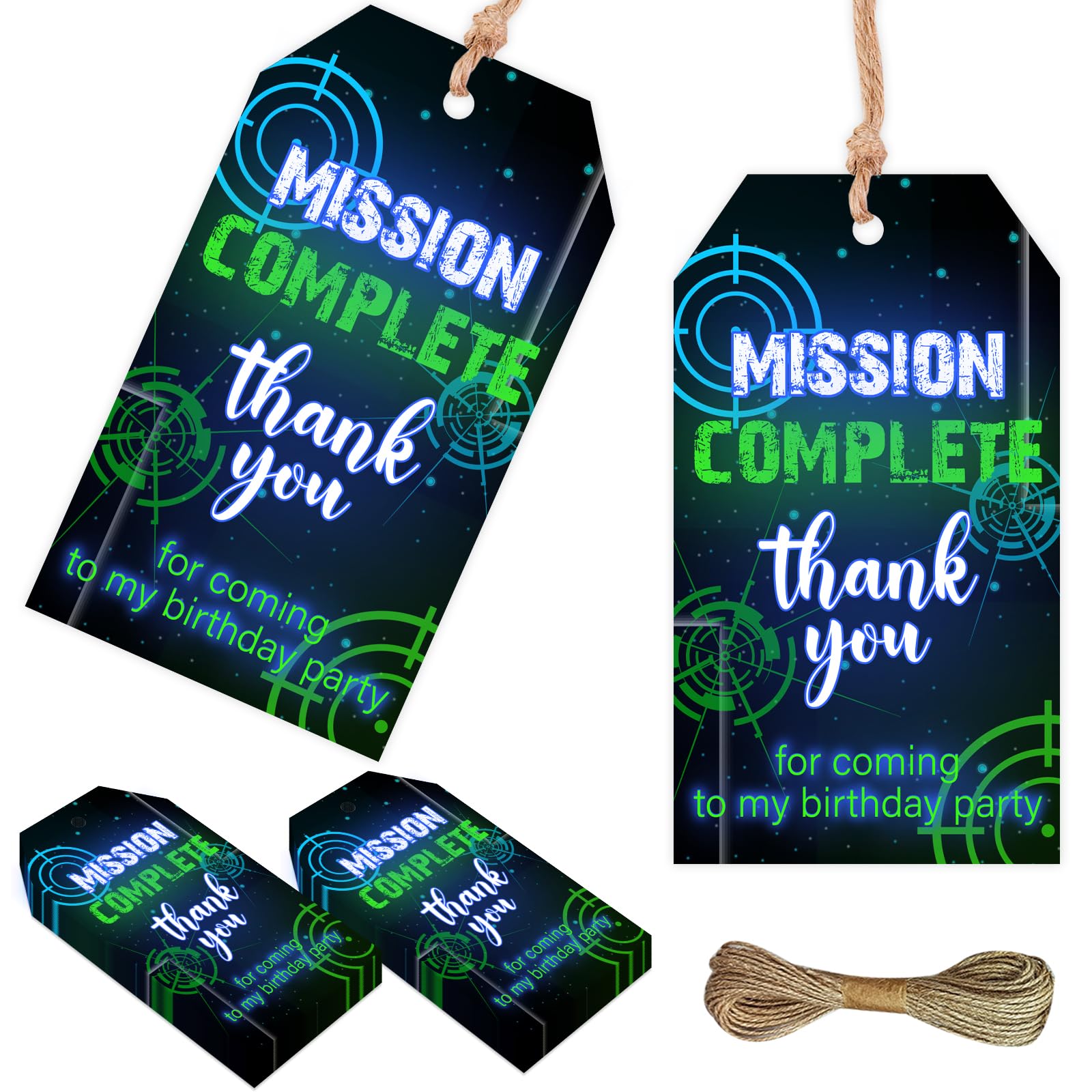 Photo 1 of Fangleland Laser Tag Thank You Tags (50PCS)