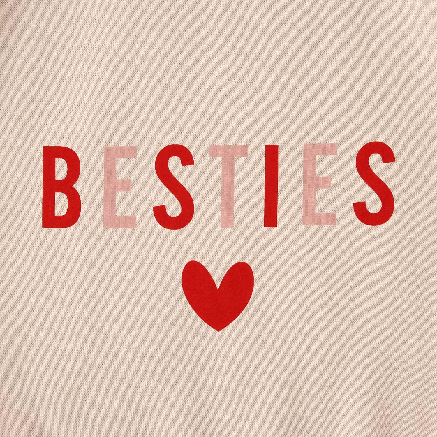 SOFEON Mommy and Me Valentines Sweatshirt Love Heart Besties Letter Pullover Family Matching Outfit Long Sleeve Tops