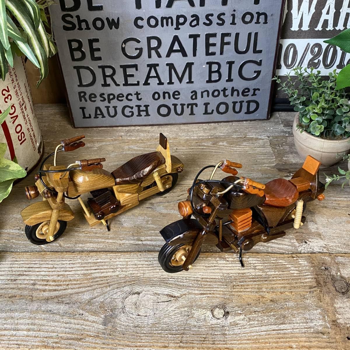 Amazon.co.jp: 人気商品再入荷！木製インテリア雑貨乗り物木製