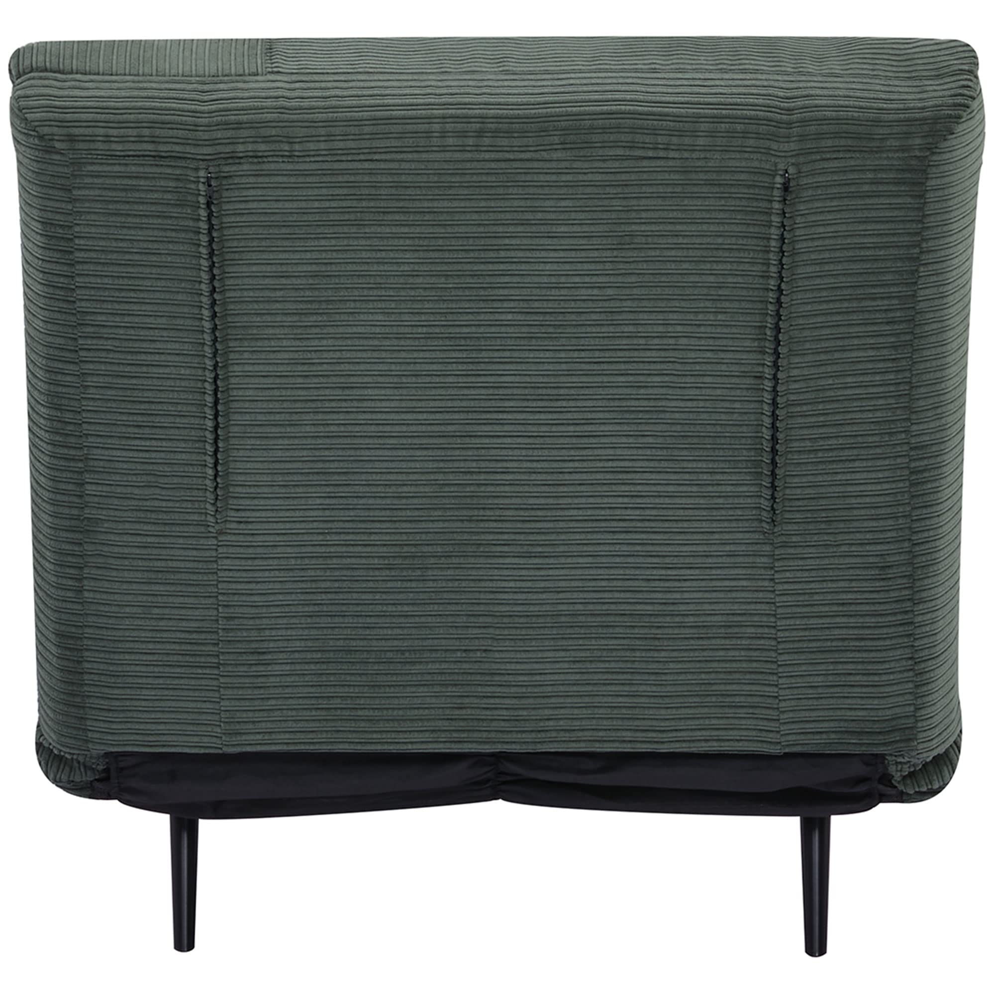 HOMCOM Poltrona Letto 2 in 1 Singola Regolabile su 3 Livelli con Seduta Extra-Large e Imbottita in Gommapiuma, Struttura in Legno, Acciaio ed Effetto Velluto Verde