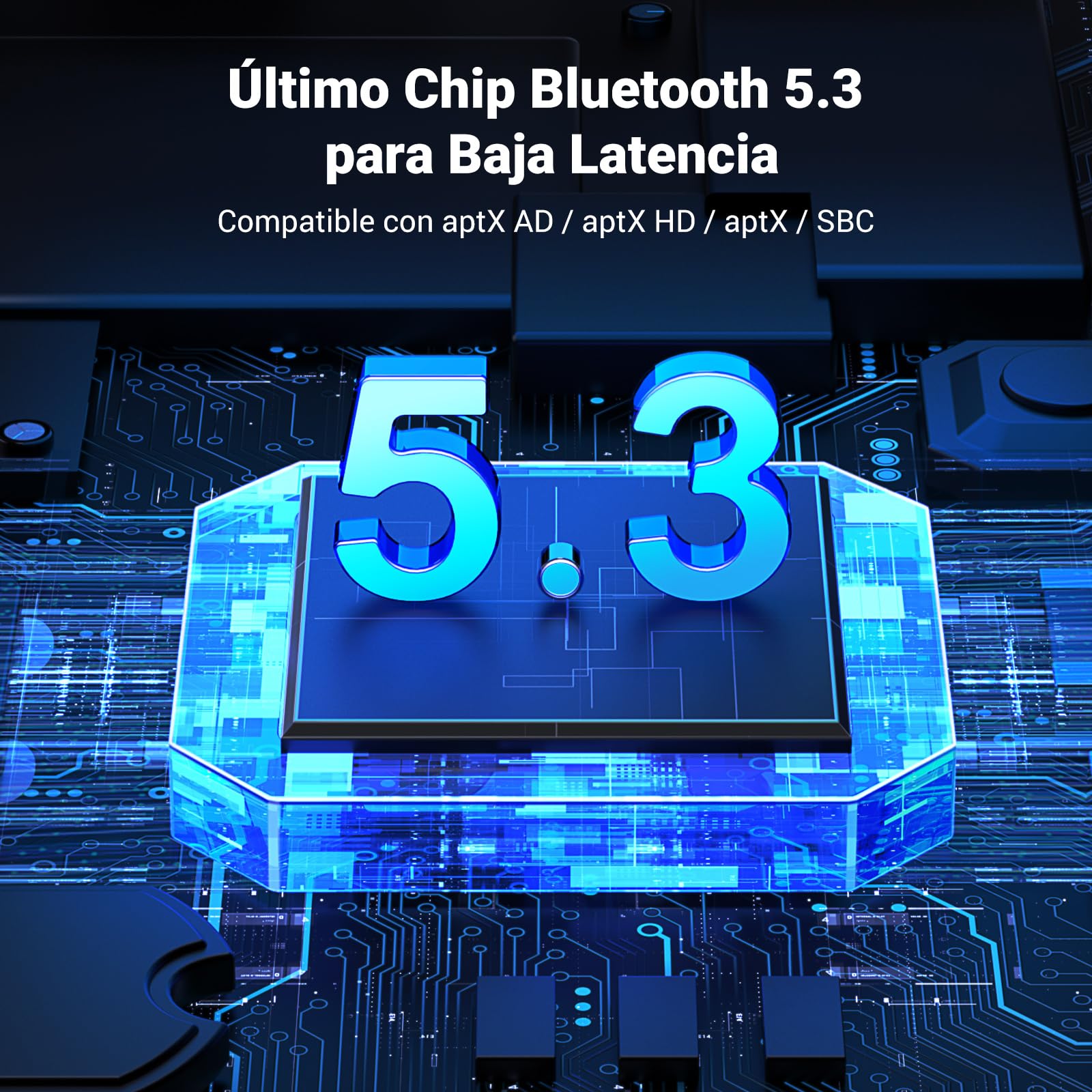 UGREEN Aptx Audio Dongle Bluetooth 5.3 Llave Adaptador USB Compatible con Consola PS5 PS4 Switch PC Soporta Auriculares de Juego Altavoz Micro Separado Incluido