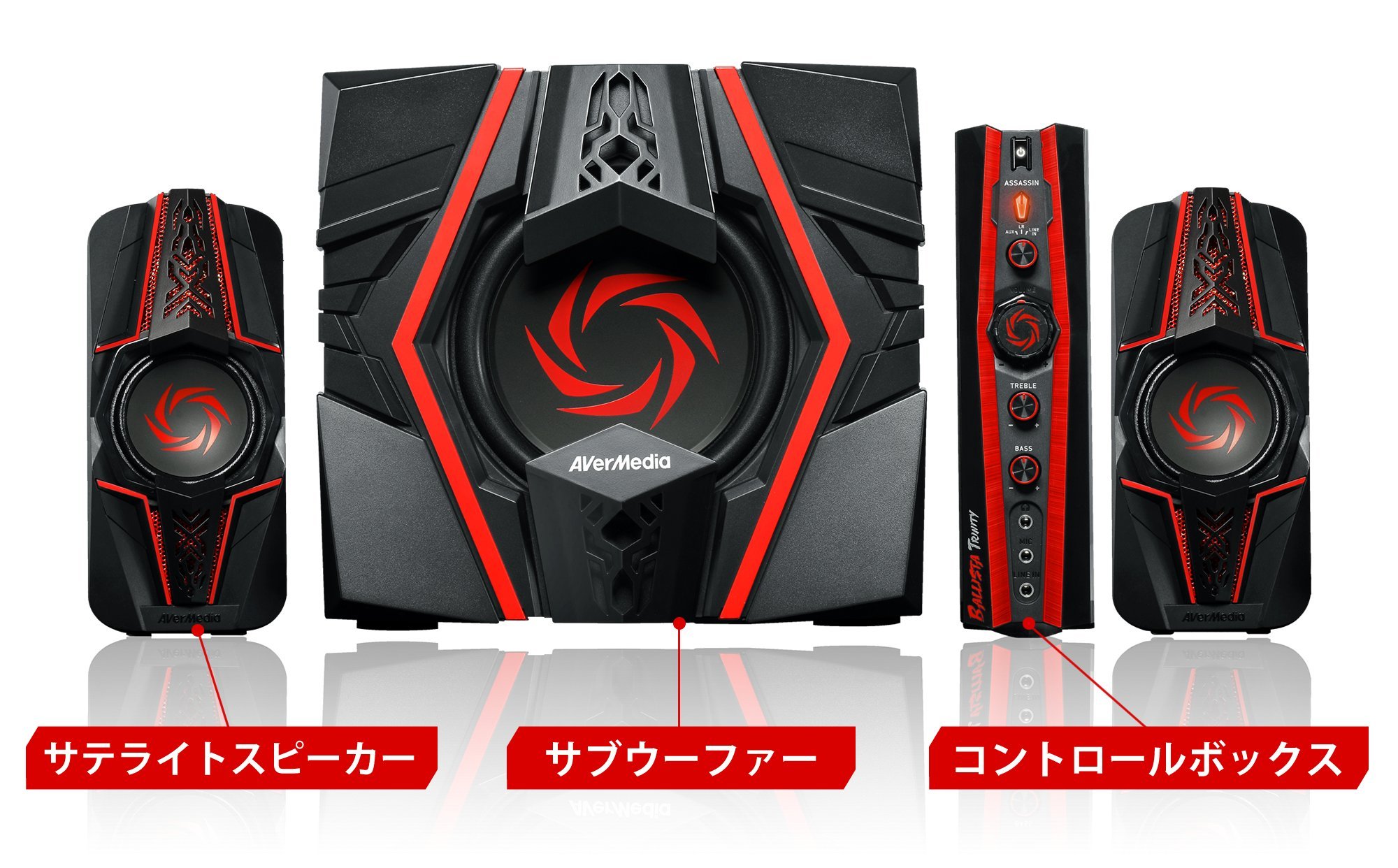 Amazon.co.jp: AVerMedia ゲーミングスピーカー Ballista(バリスタ