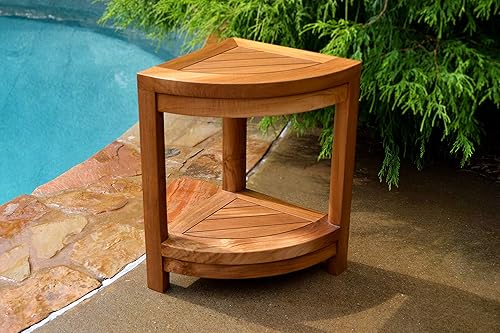Tortuga Outdoor Jakarta - Mini soporte de ducha de madera de teca, teca