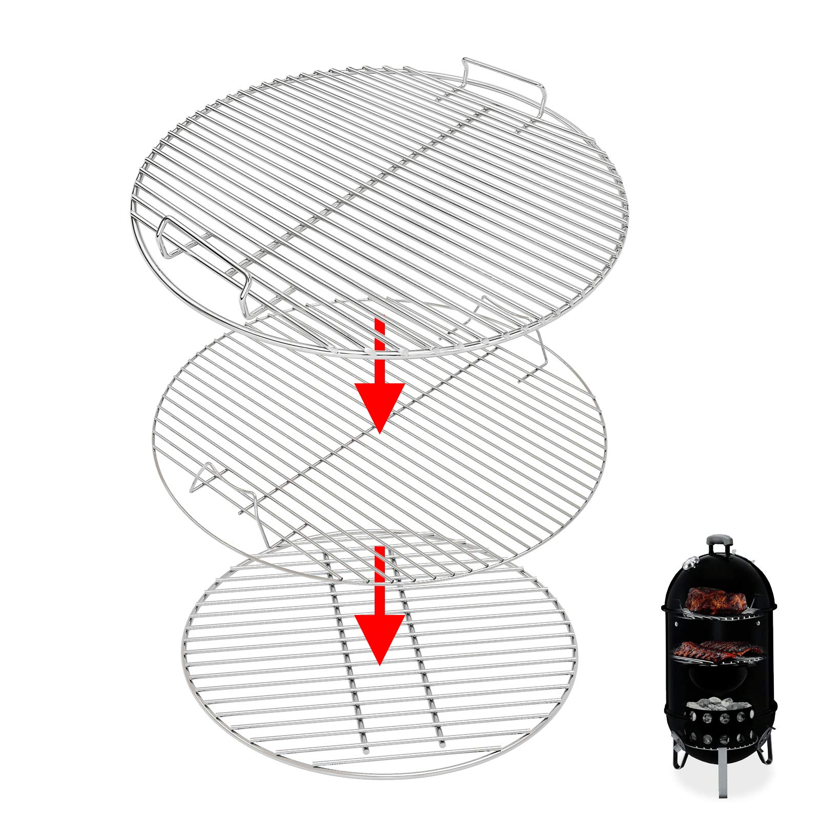 Buy Hisencn 7432 Cooking Grid, 85042 Lower Grate, 63013 Charcoal Grates
