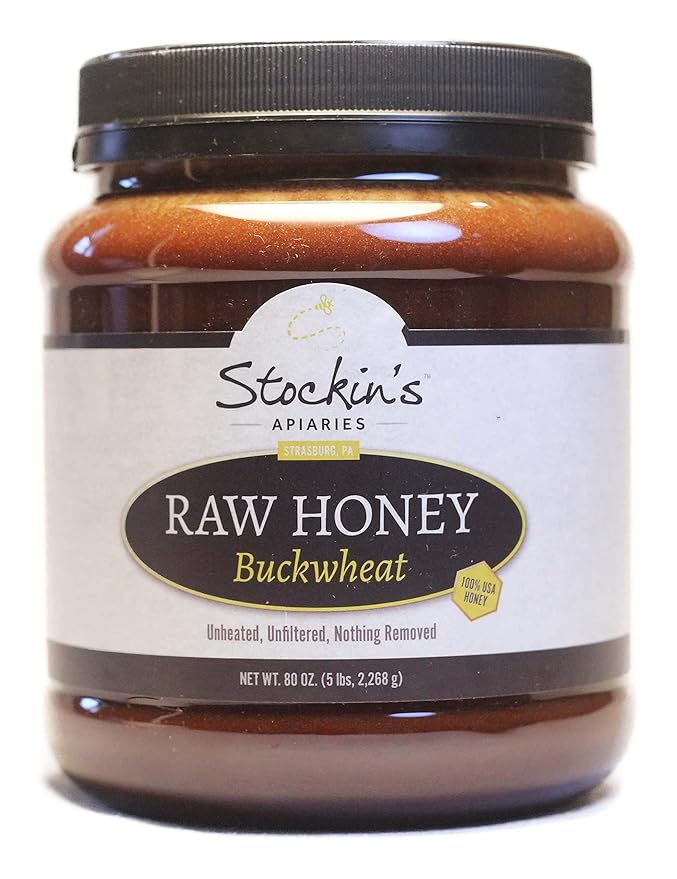 Stockin's Apiaries Raw Buckwheat Honey In Bulk, Unheated