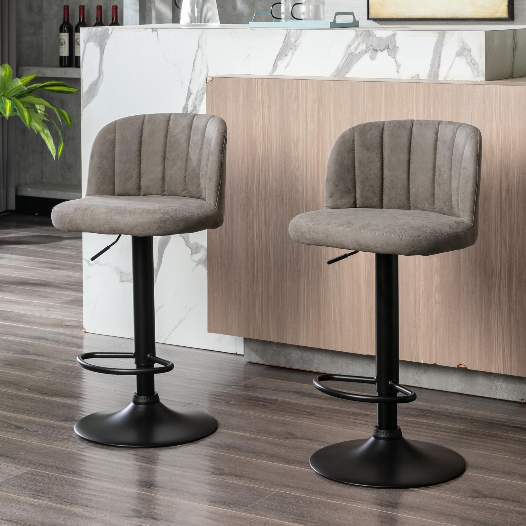 カウンターチェアー バーチェア 昇降式バーチェアー 黒 2個セット カウンターチェアー バーチェア 昇降式バーチェアー 黒 2個セット