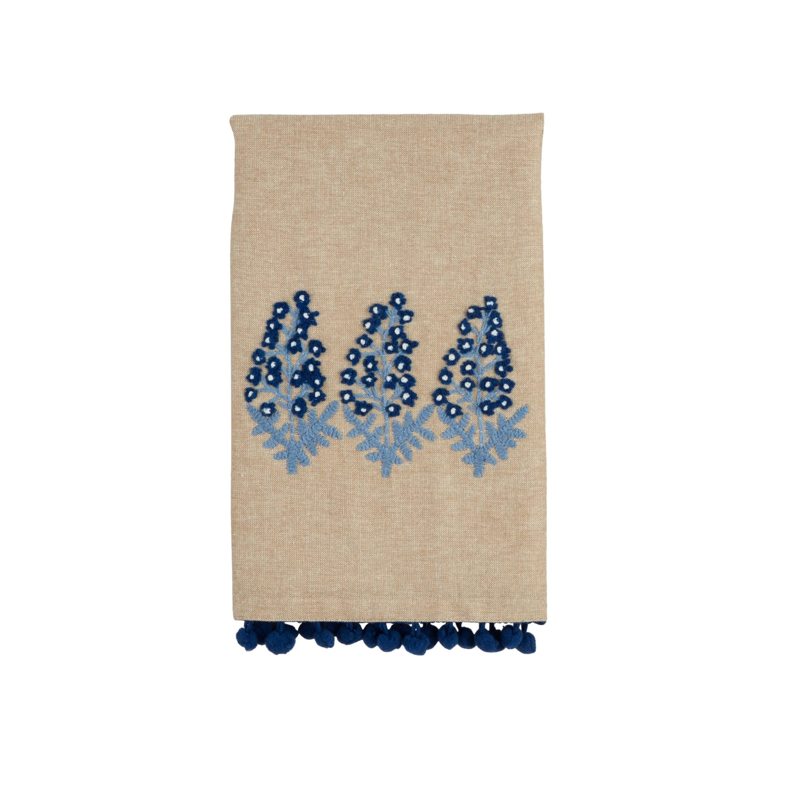 Serviette fleurie Mud Pie en coton pour repas de mariage chic