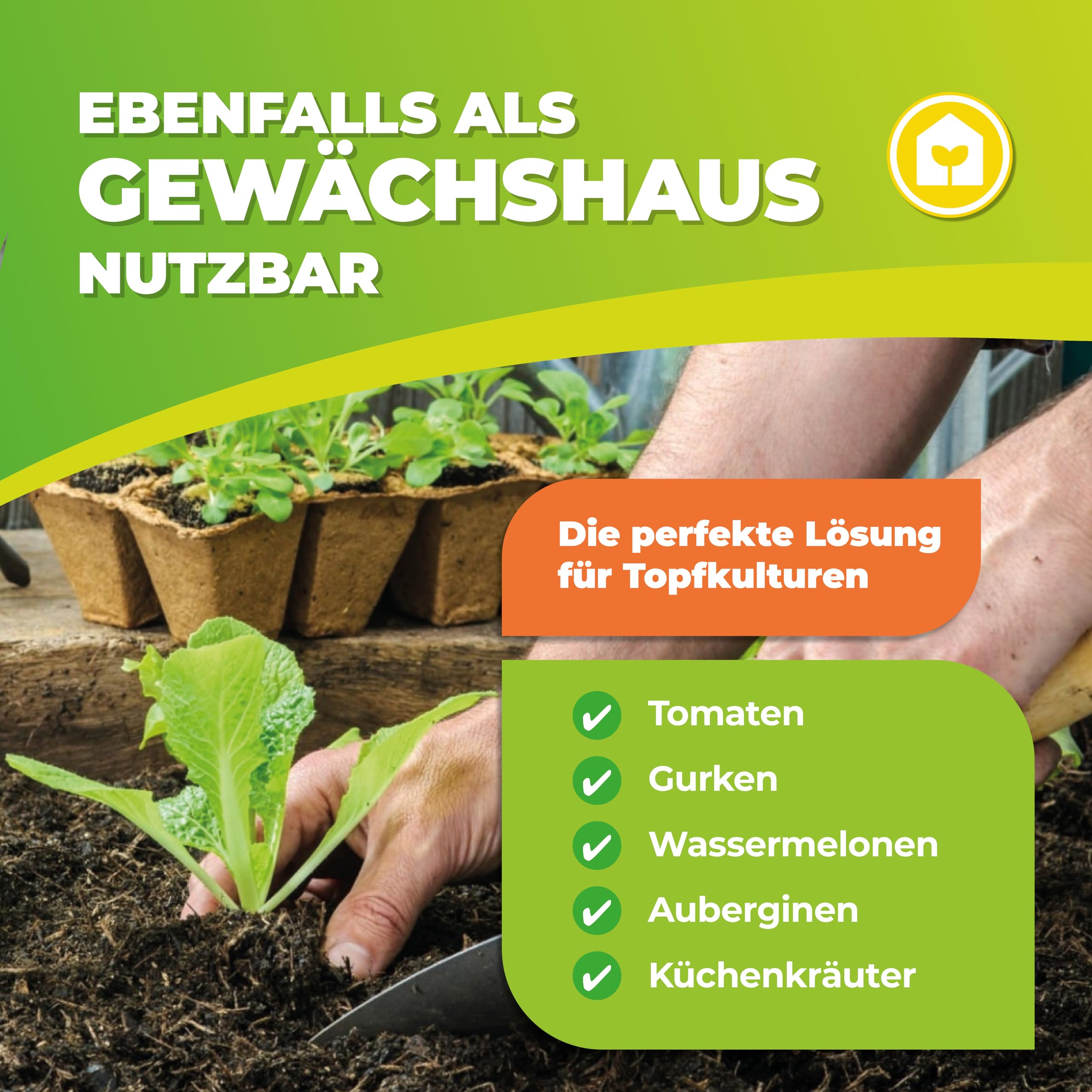 Bio Green ICEDOME Überwinterungszelt für Pflanzen 3-lagig UV-beständig B 120 x T 120 x H 183 cm