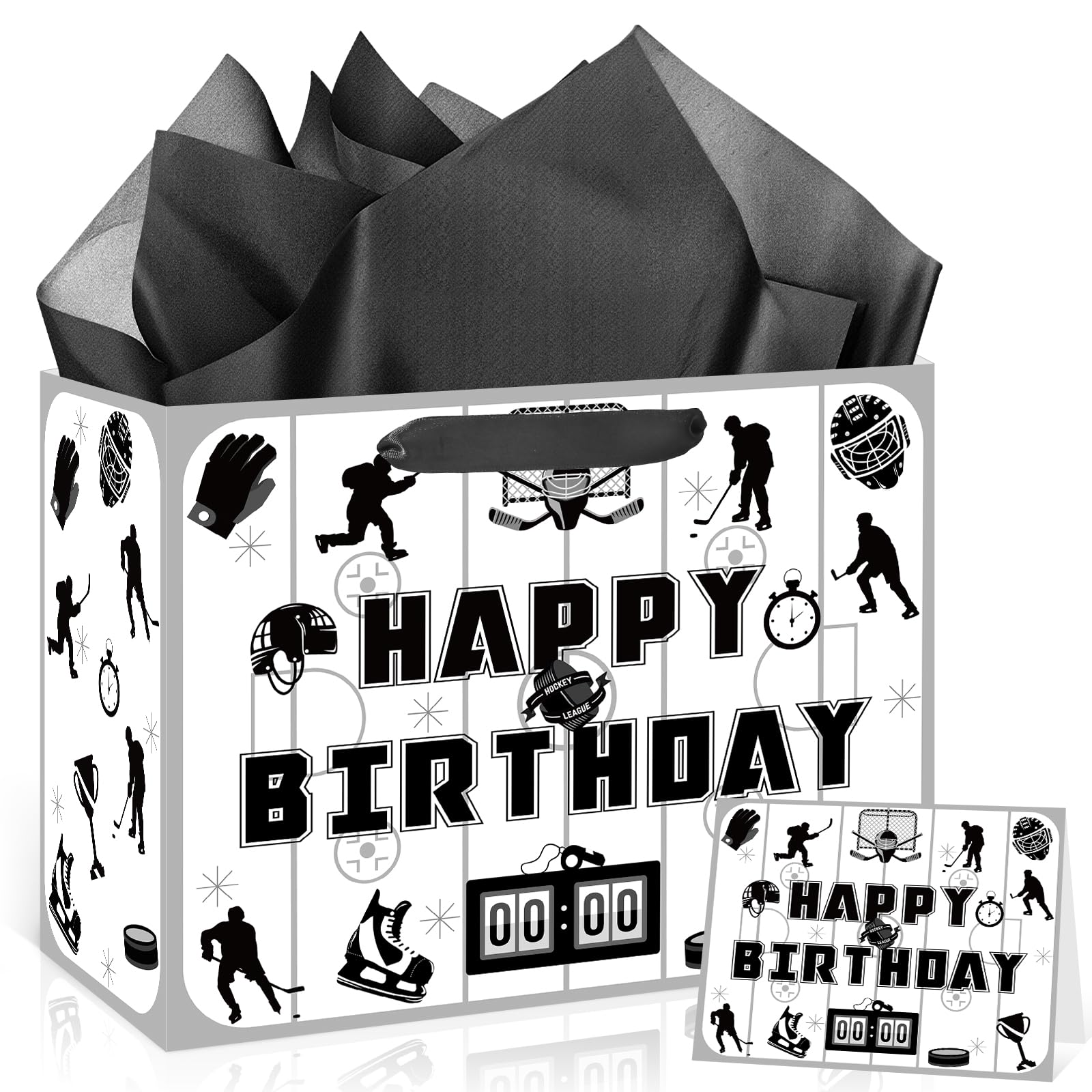 Innovoscape Birthday Gift Bag Ice Hockey Birthday Bag
