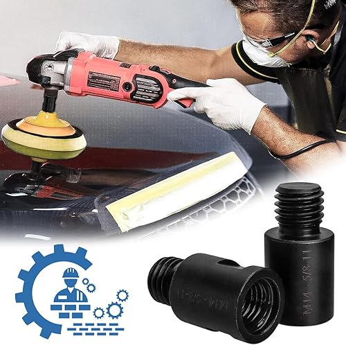 Miniatura 7 de Mesee 2 adaptadores de fijación para amoladora angular M14 hembra a 58 "-11 macho adaptador de rosca herramienta de conversión M14 adaptador de