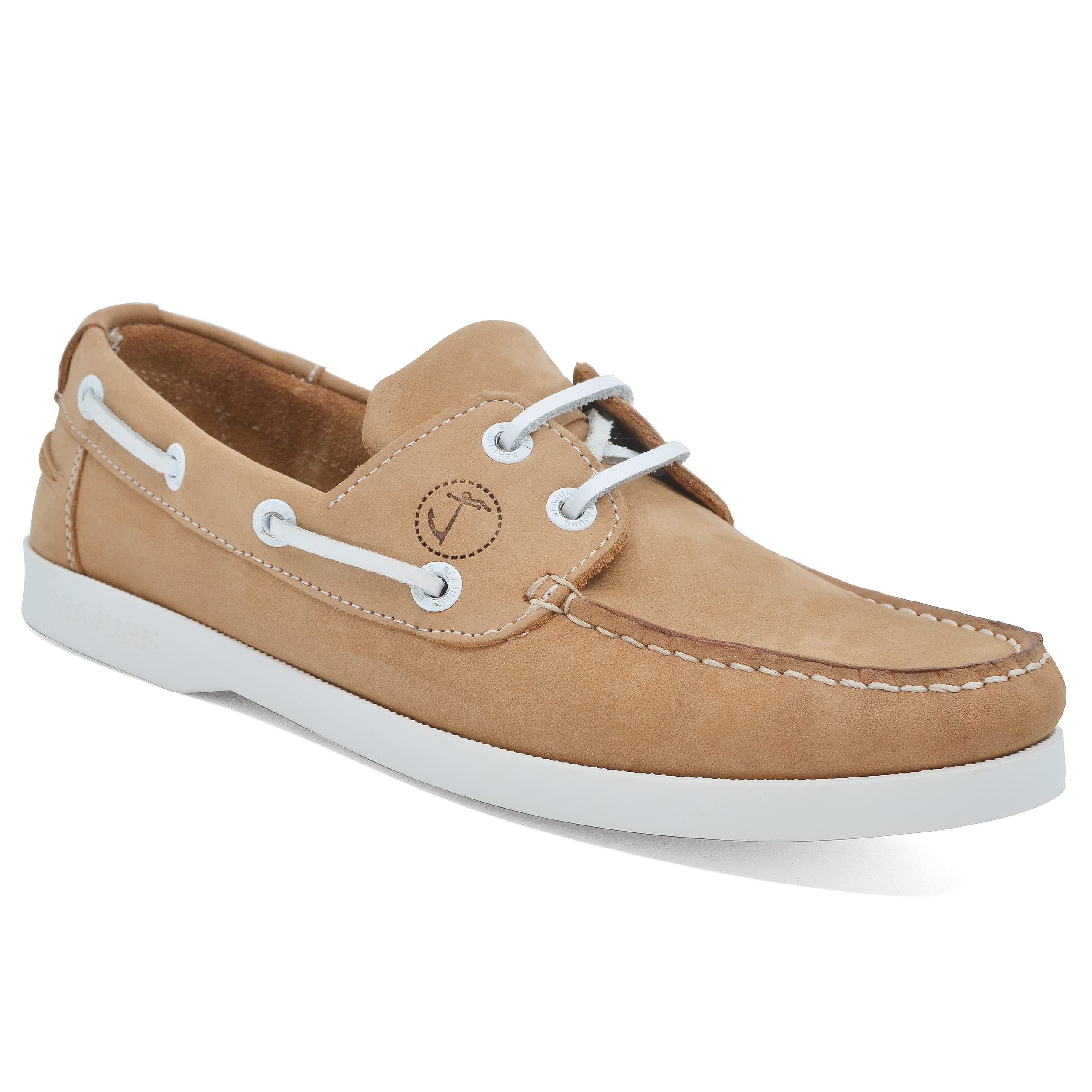 Seajure Scarpe da Barca da Donna Noordhoek in Pelle Nabuk Camel