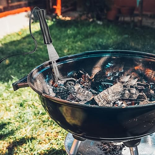 Miniatura 6 de Skyflame Arrancador de carbón eléctrico de 600 W - Encendedor de parrilla para parrilla al aire libre, ahumador y chimenea, herramienta de arranque