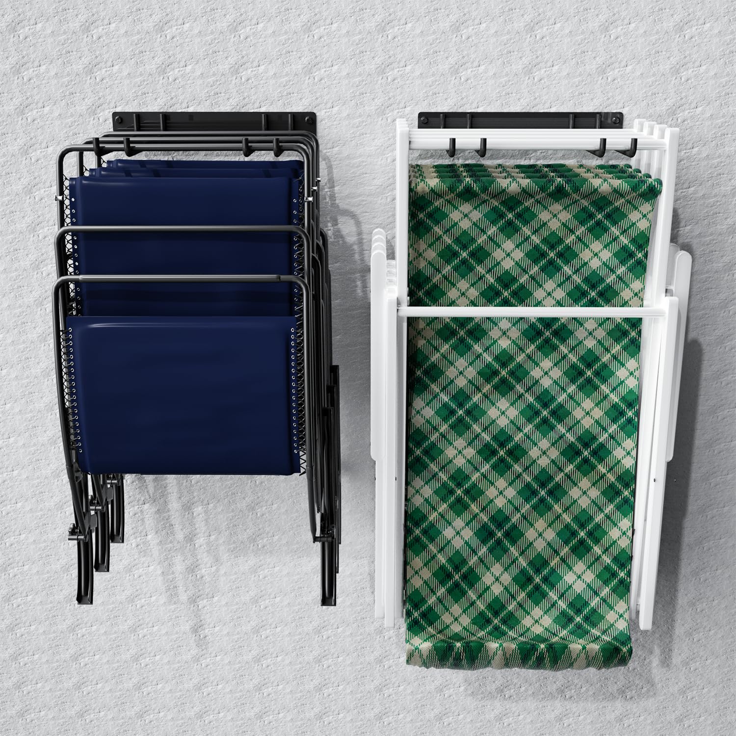 Folding Chair Storage Rack, Garden Tool & Foldable Chairs Organizer ...