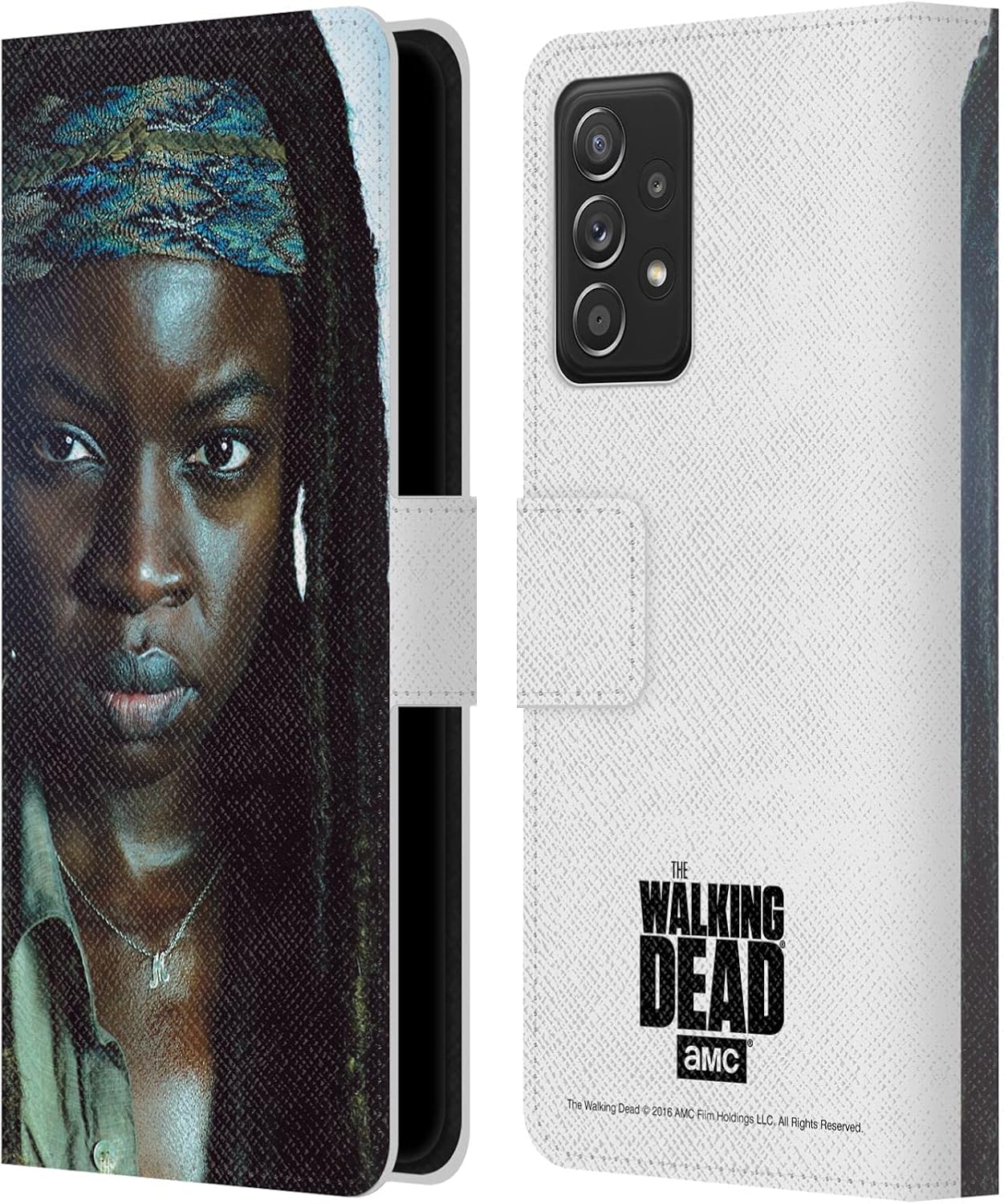 Head Case Designs Officially Licensed AMC The Walking Dead Carol Characters Leather Wallet Case Compatible with Galaxy A52 / A52s / 5G (2021)