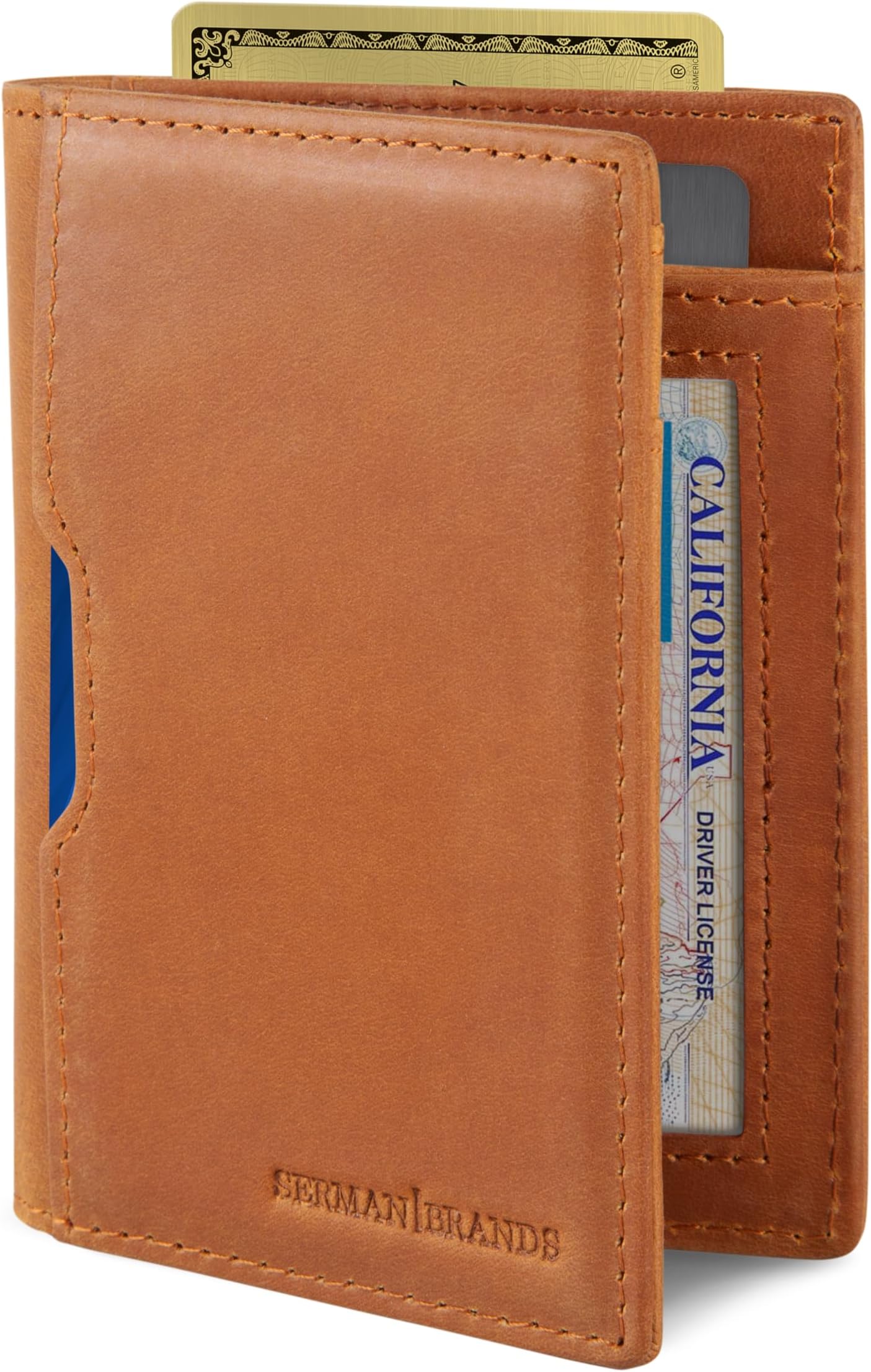 Wallets for Men Slim Mens leather RFID Blocking Minimalist Card Front Pocket Bifold Travel Thin