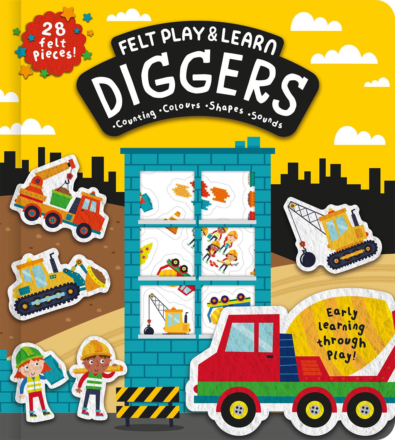 Diggers Touchy-Feely Felt Play & Learn: Early Learning Made Fun with Felt