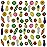 Cllayees 72 Pcs Assorted Fruit Pencil Erasers Toy Set, Mini Vegetable Puzzle Erasers Bulk, 3D Come Apart Gift for Kids Reward Party Favors (Fruit and Vegetable)
