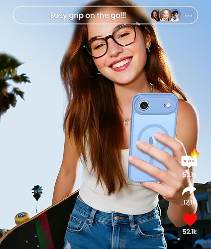 Miniatura 7 de FNTCASE Funda para iPhone Air compatible con Magsafe Fundas translúcidas mate con protección completa de la cámara protector de pantalla cubierta