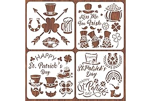 4pcs St. Patrick's Day Shamrock Stencils for Painting