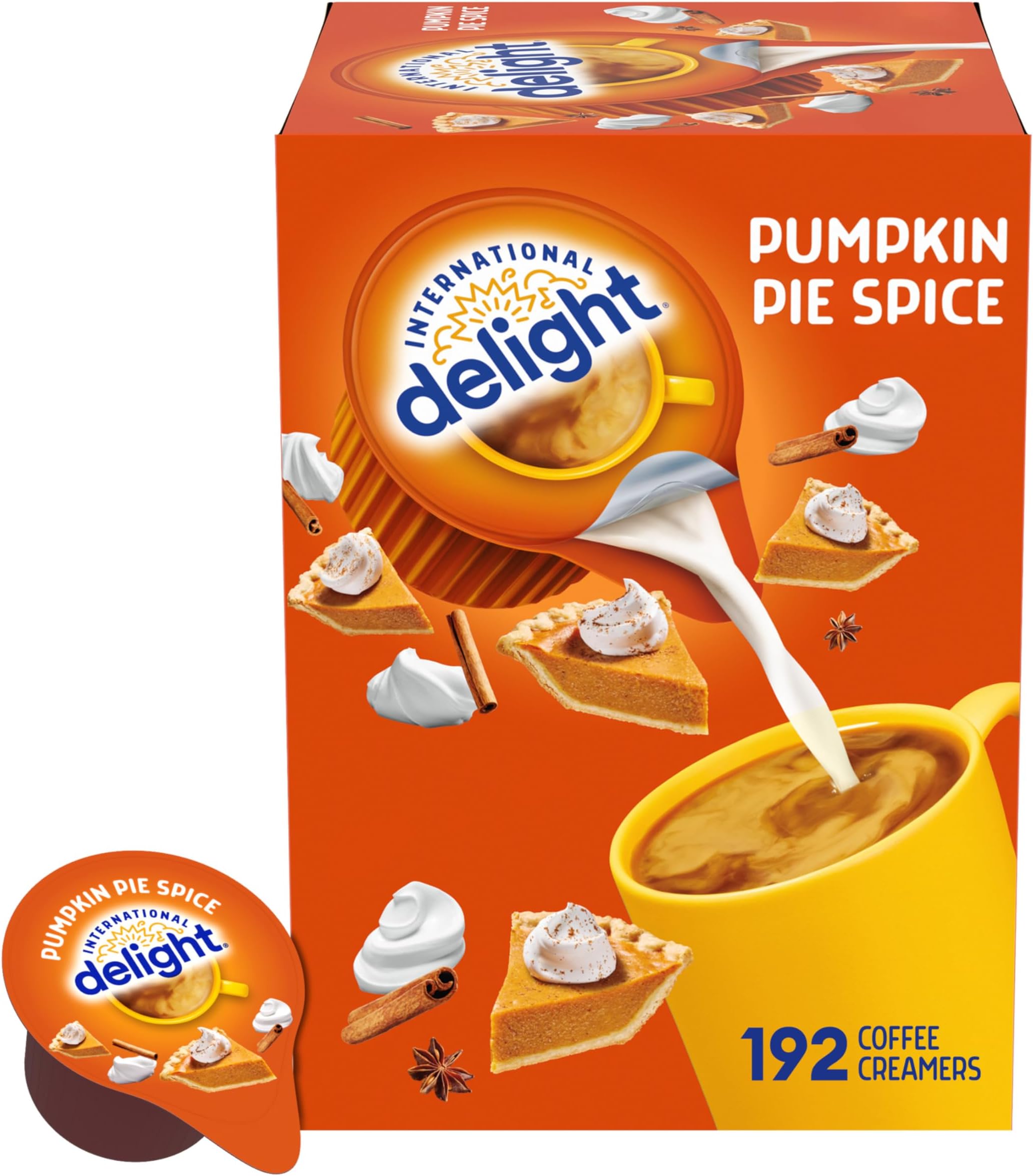 International Delight Creamer Singles - Pumpkin Pie - 192 Servings - Seasonal Only