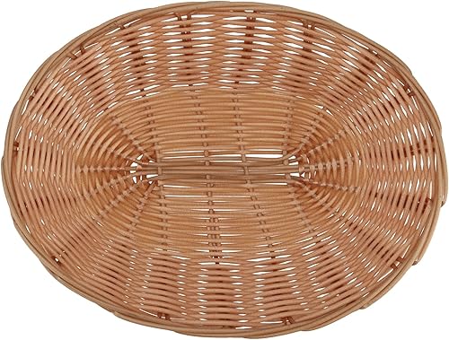 Miniatura 5 de MOUYAT Paquete de 20 cestas de pan tejidas ovaladas de 9 x 6 x 2.3 pulgadas, cestas de regalo de frutas pequeñas, cestas de pan vacías a granel para